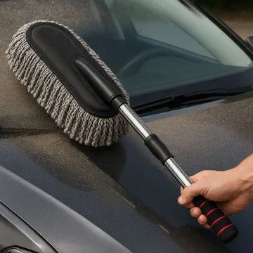 Premium Car Duster β Scratch-Free, Waterless Cleaning Tool for Instant Shine