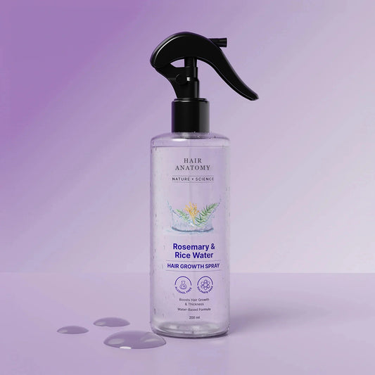 Bare Anatomy Rosemary Water Spray for Hair Growth & Thickness with Rice Water – 200ml Buy 1 Get 1