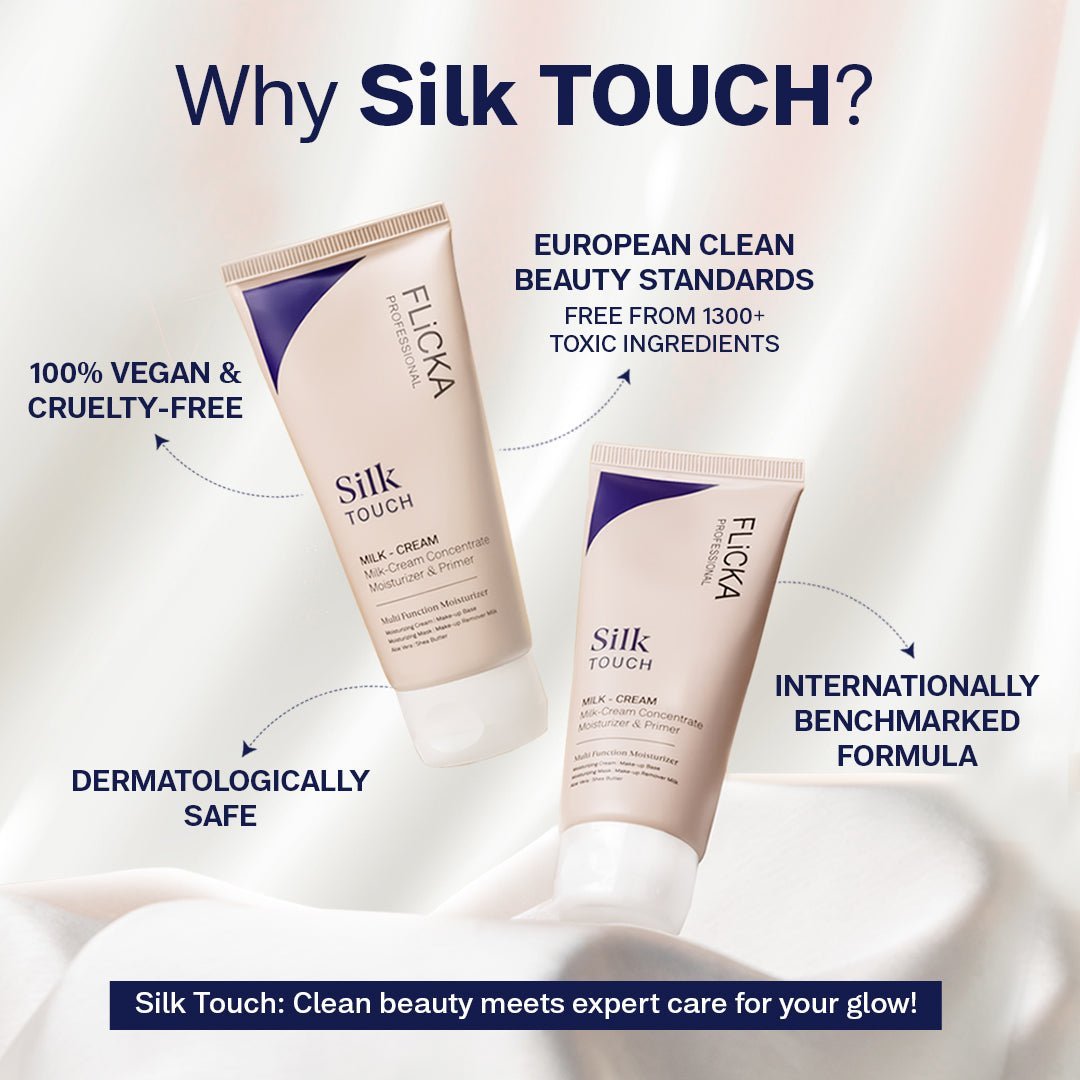 Flicka Silk Touch 3-in-1 Primer Moisturizer with SPF | Pore Blurring | Zeloramart